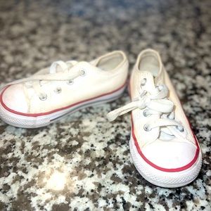 Toddler White Converse size 7